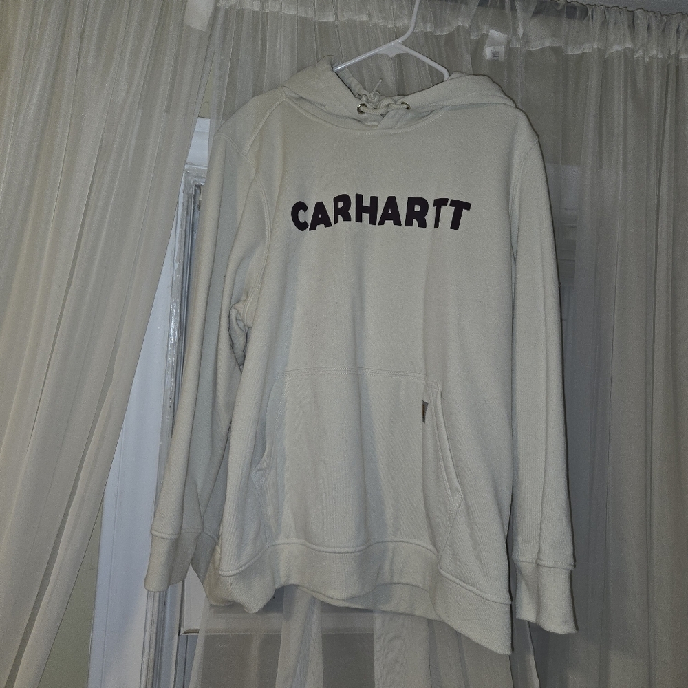 Carhartt Women's Off-White Hoodie Sweater 3x Plus